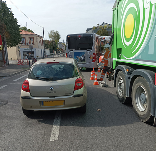 silhouette de prévention sécurité routière - profilo